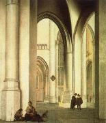 Pieter Jansz Saenredam interior of the st.bavo church,haarlem painting